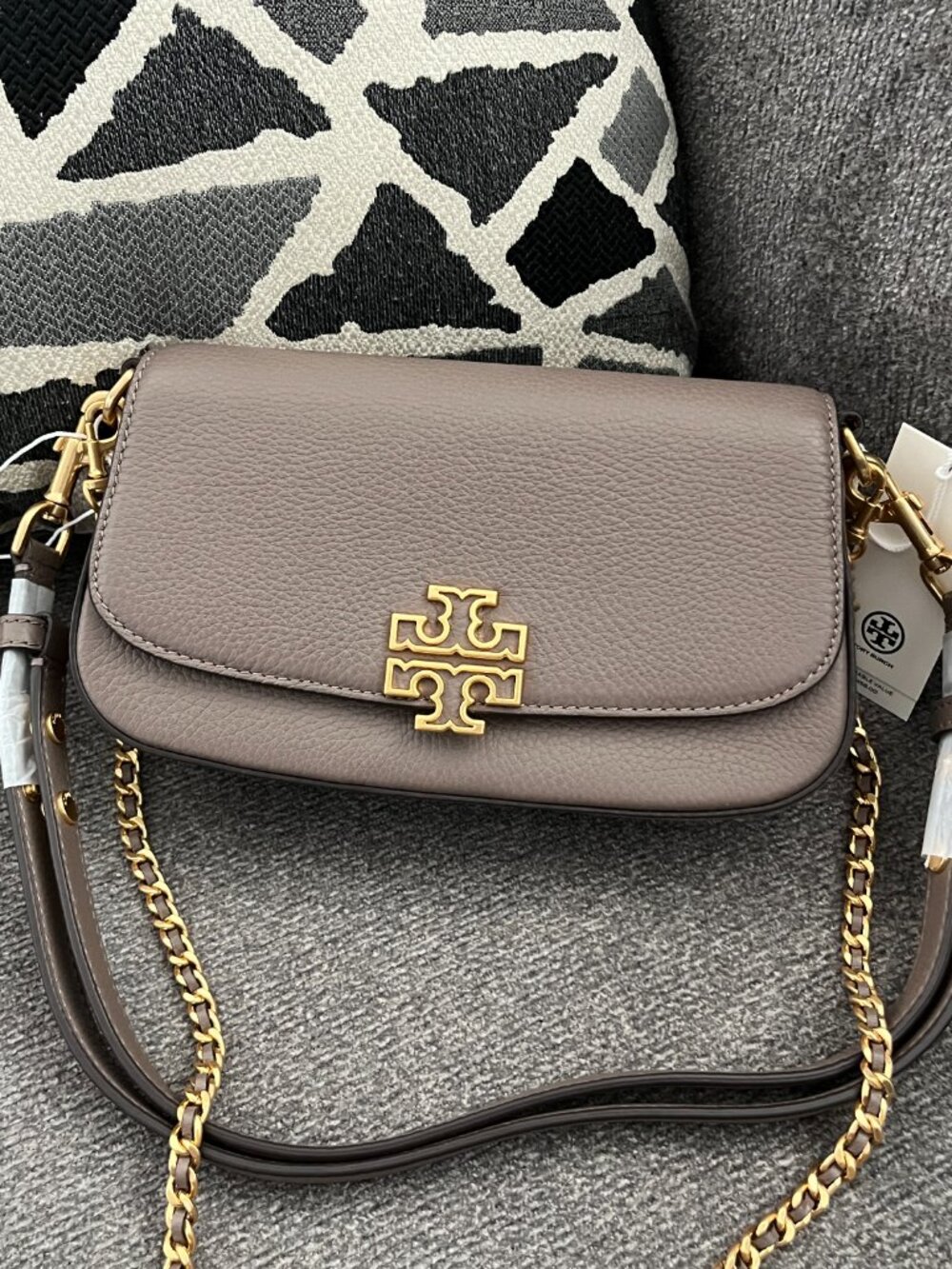 NWT Tory Burch Britten Leather Convertible Flap Crossbody Shoulder Bag 138772